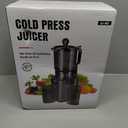 Juicer Machines with 5.8" Large Feed Chute, Cold Press Juicer For Whole Vegetables and Fruits, 400W Professional Slow Masticating juicer Easy to Clean for Batch Juicing (Titanium Gray)