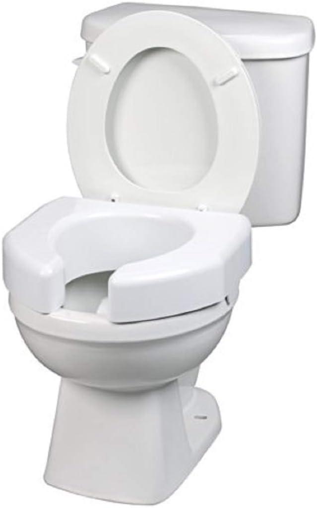 SP 3 Inch Extender Booster Elevated Raised Toilet Seat Risers for Seniors Adults Elderly Handicap Disabled Fits Most Standard and Elongated Toilets - White