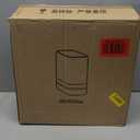 Sooyee Slim Bathroom Trash Can, 3.3 Gallon Trash Can with PressTop Lid, Adsorption Garbage Can, Slim Wastebasket for Toilet, Office, Bedroom, Beige