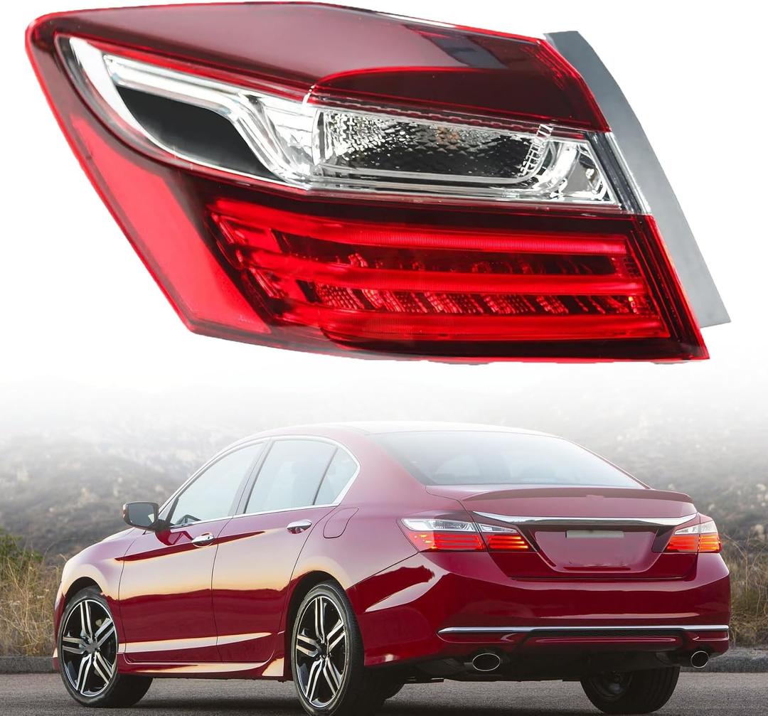 munirater 1 Pack Tail Light LH Replacement for Accord 4DR 2016 2017 Tail Lamp