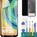For Oukitel WP28 Screen Replacement for Oukitel WP28 LCD Digitizer Repair Kits for Oukitel WP28 Touch Screen Display Assembly Replacement, Black
