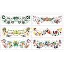 12Sheets Soccer Face Temporary Tattoos Sport Theme Tattoos for Europa World Cup Football Party Decoration Tattoos Stickers for Girls Boys Makeup Decals