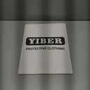 YIBER Hazmat Suit Disposable Coverall | Heavy Duty Full Body Paint Coverall & Suit in 7 Sizes - Large, White, 1