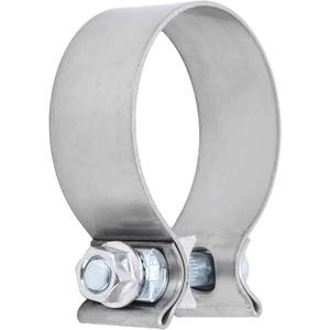 Stainless Steel Exhaust Clamp, Narrow Band Muffler Seal,Car Accessories Narrow Band Muffler Clamp,Use for Exhaust System (3 inch)