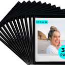 WOGOAZN 30 Pack Magnetic Picture Frame for Fujifilm Instax Square SQ40 SQ1 SQ6 SQ10 SQ20 SP-3 Instant 2.9x3.4 Inches Film Camera Films, Square Magnetic Picture Frames for Refrigerator - Black