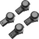 4 Pcs Bumper Backup Parking Sensor for Ram 1500 2500 3500 4500 5500 2019-2020 Reverse Parking Assist Sensor No.5YV68TZZAA Black
