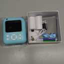 Kids Camera Instant Print Color Photos, Dual-Lens Instant Print Camera for Kids, Toddler Portable Travel Digital Camera Toy for 6 7 8 Year Old Boys Girls Christmas Birthday Gifts 64GB Card