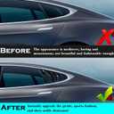 YHCDSEA for Tesla Model S Rear Side Window Covers Louvers Sport Style Cool Exterior Decoration fit Tesla Model S 2017-2025 Accessories (Glossy Black)