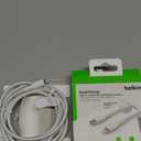 Belkin BoostCharge Nylon Braided USB C to Lightning Cable 6.6ft/2M - MFi Certified 18W Power Delivery iPhone Charger Cord - Apple Charger USB C Cable - Fast Charging for iPhone 14, iPhone 13 - White