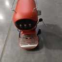 Espresso Machine with Steam Milk Frother Semi Automatic 20 Bar Compact Red with Toggle Switch for home Cafetera Espresso, Latte, Cappuccino, Americano, Macchiato