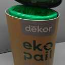 Diaper Dekor Plus Hands-Free Diaper Pail | Largest & Easiest to Use | Just StepDropDone | Doesnt Absorb Odors | Quick Bag Change | Great for Cloth Diapers | 70% Recycled Materials | EKO White
