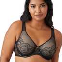 Wacoal Women's Stark Beauty Underwire Bra Black Beige 32DD