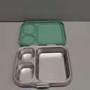 Stainless Steel Bento Lunch Box for Kids | 3-Compartment Lunch Box Container Kids | 100% Leakproof, Eco-Friendly, Perfect Portion Control for Kids&Adult Healthy Meals (Green)