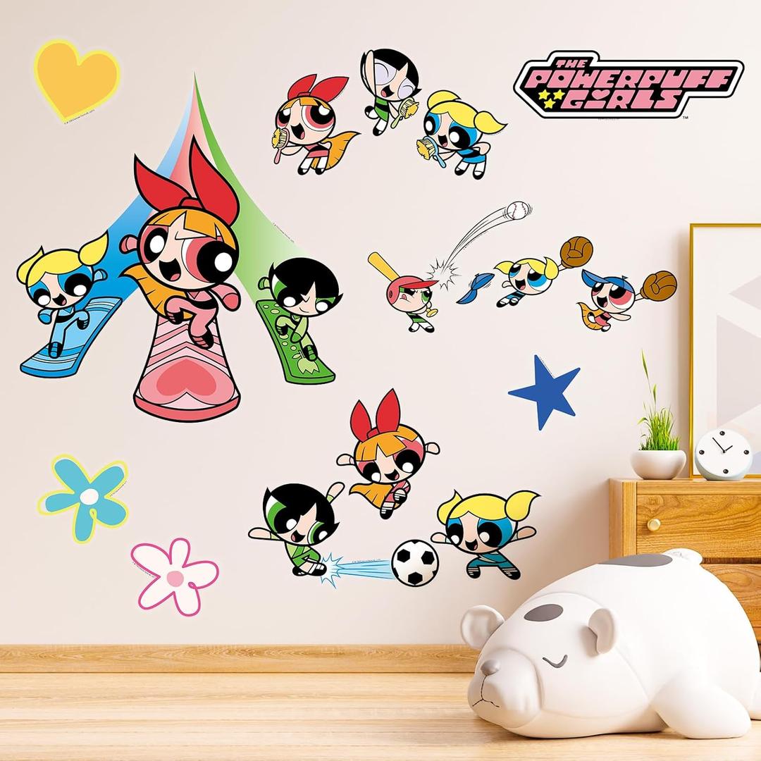 Wall Stickers for Kids - Cute Cartoon Wall Decals for Girls Room, DIY Removable Stickers for Baby Kids Nursery Girls Bedroom Living Room Playroom Wall Decoration