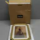YULINK 8x10 Vintage Picture Frame, Antique Ornate Gold Octagon Photo Frame with Mat, for Tabletop and Wall Display, Decorative Retro Home Decor, Old Fashioned Photo Gallery Art