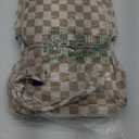 Laptop Backpack for Women, Corduroy College School Backpack Bookbag 15.6 inch Business Computer Travel Backpack (Checkered Brown)