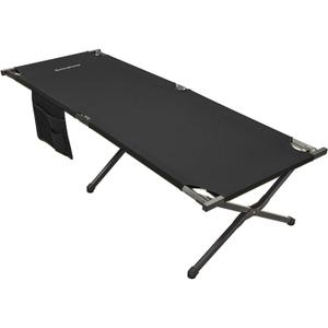 KingCamp Ultralight Camping Cot Bed Weight Capacity 120kg (Black)