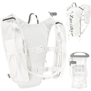 Zavothy Hydration Backpack with Rain Cover, 1.5L Lightweight Hydration Pack for Hiking, Cycling & Trail Running