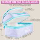 Get Trend Disney Frozen Girls Reusable Insulated Lunch Bag, Lightweight 3L Cooler Bag, Dual Compartment with Handle, Fits Kids Lunch Box for School, Picnic, Elsa Anna Gifts for Girls (Purple Frozen)