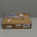 Furnulem White Nightstand with 3 Drawers and 2-Tier Shelf, Small Night Stand End Table Side Furniture, Fabric Storage Organizer for Bedroom, Closet, Hallway, Nursery, Sturdy Steel Frame, Wood Top