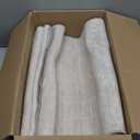 Art&Tuft Runner Rug Non-Slip - 2x12 Runner Rugs for Hallways, Washable Rugs Runners, Low-Pile, Soft Distressed Carpet Hallway Runner for Bedroom Bathroom Kitchen Laundry Living Room, Beige