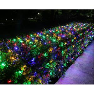 Joomer Christmas Net Lights - 12FT x 5FT 360 LED Plug-in Mesh Lights, Waterproof with 8 Modes, Timer, Connectable for Bushes, Trees, Garden, Outdoor Christmas Decor (Green Wire, Multicolor)