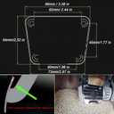 Universal 1'' Clutch Pedal Pad Extender for Manual Transmission Vehicles - Durable Alloy Extension for Smoother Shifting and Enhanced Driving Comfort