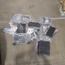 Furologee Nightstands Set of 2, End Tables with Charging Station and LED Lights, Black Night Stands with 2 Fabric Drawers, Bedside Tables Set of 2 for Living Room/Bedroom,Black Oak