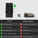 YÖTE Slim Modern Minimalist Wallet RFID Blocking Metal Credit Card Case Wallet for Men, Pop Up Safecard Mens Wallet (Army Green)