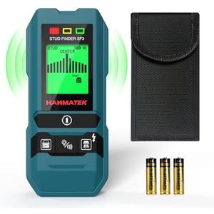 HANMATEK Stud Finder Wall Scanner Detector with Pro Smart Sensor, Audio Alarm and HD LCD Display,6 in 1 Upgrade Wood Exact Mode Stud Finder Tool for The Center Edge of Metal, Studs, AC Wire, Pipe (Missing Pieces), TH530