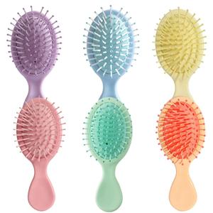 6Pcs Mini Hair Brush, Travel Detangling Brush for Wet & Dry Hair - Portable Air Cushion Comb for Kids Women Men, No Tangle Hairbrush for Thick Curly Thin Long Short Hair, Party Favors Gifts.