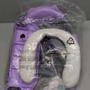 Potty Training Seat SKYROKU Potty Training Toilet with Step Stool Ladder, for Kids Boys Girls Toddlers - Comfortable Safe Potty Seat with Anti-Slip Pads Ladder (8838-GreyPurple)