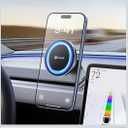 VICSEED Tesla Phone Mount【Strongest Magnet Power】Foldable Hidden Tesla Phone Holder Fit for All Phone, Tesla Model 3 Model Y for MagSafe Car Mount, Tesla Model 3 Accessories, Tesla Model Y Accessories