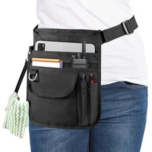 Rexmica Waitress Server Apron with Multiple Pockets, Server Waist Pouch with Adjustable Belt, Waist Apron for Waitress, Waiter, Women Men Server, Waiter Server Apron Bag for Restaurant, Bistro, Cafe