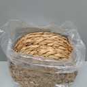 CENBOSS Woven Placemats (11.8" Set of 8, Brown Wash) Round Placemat, Wicker Place mats, Rattan Place mat, Plate Chargers