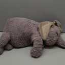 PEACH CAT 25.6 inch 5 lbs Elephant Weighted Stuffed Animals Realistic Elephant Plush Large Plushies Toys Body Pillow Gifts for Kids Adults