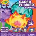 Crayola Paper Flower Science Kit, Color Changing Flowers, Gift for Kids Ages 7, 8, 9, 10 (small to medium)