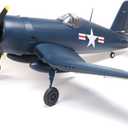 E-flite RC Airplane F4U-4 Corsair 1.2m BNF Basic Transmitter Battery and Charger Not Included with AS3X and Safe Select EFL18550