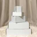 10x10x3 inch Shipping Boxes, White Corrugated Cardboard Box Literature Mailing Shipping Packaging Recyclable Storage Boxes and Craft Gifts Giving Products Business White Box Set of 25 (10''x10''x3'')