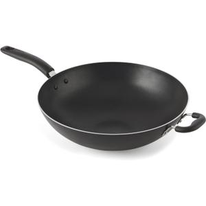 T-Fal Specialty Nonstick Woks & Stir-Fry Pan 14 Inch Oven Broiler Safe 350F Cookware, Pots and Pans, Dishwasher Safe Black