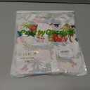 PRETTYGARDEN Womens Rompers for Summer 2025 Beach Vacation Clothes Short Sleeves Floral Jumpsuits Beach Cover Up (S)