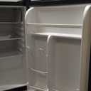 2.56 Cu.ft Compact Refrigerator with Reversible Single Door, BLACK