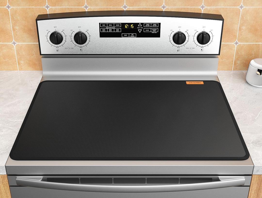 Fireproof Stove Cover, Heat Resistant Stove Top Covers for Electric Stove, 36x21 Inch Glass Stove Top Cover Oven, Waterproof Cooktop Cover, Electric Stove Top Cover Mat, Glass Stove Top Protector