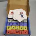 Word Spelling Games, Matching Letter Game for Kids, 20 Wooden Alphabet Blocks with 54 Flashcards, Preschool Learning Activities Toys, Montessori Educational Toys Gifts for Kids Ages 3-8