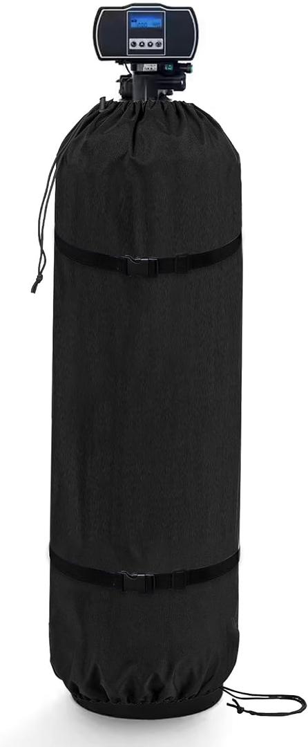 Water Softener Cover,600D Heavy Duty Outdoor Water Softener Cover Waterproof,Anti-UV,with Split Zipper
