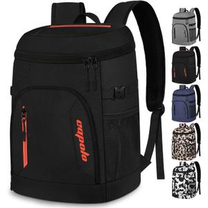 Capolo Cooler Backpack 30 Cans, Insulated Backpack Cooler Leak Proof Large Capacity Thermal Bag Drink Beverage Beer Bag Soft Cooler Lunch Camping Travel Picnic Hiking for Men Women Black
