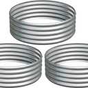 3Pack 3x3x1ft Galvanized Raised Garden Bed, Planter Raised Garden Beds Outdoor, Round Clearance Raised Garden Beds for Gardening Vegetables