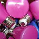 Riakrum 100 Pcs S14 Colored LED Bulbs for Outdoor String Lights 2W Red and Green Christmas Replacement Bulbs E26 Base Plastic Waterproof LED Bulb for Xmas Wedding Halloween Party Decor(6 Colors)