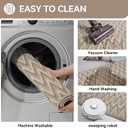 Indoor Door Mat 24x35, Dirt Resistant & Absorbent Doormat for Entryway Inside, Non-Slip Rubber Backing Front Door Mat Indoor Entrance, Low-Profile, Washable, Brown