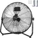 High Velocity Floor Fan - 20 Inch 3 Speeds Heavy Duty Metal Industrial Fan with Wall-Mounting System, 360 Degree Tilt, and Quiet Operation for Home, Office, Warehouse and Factory Use